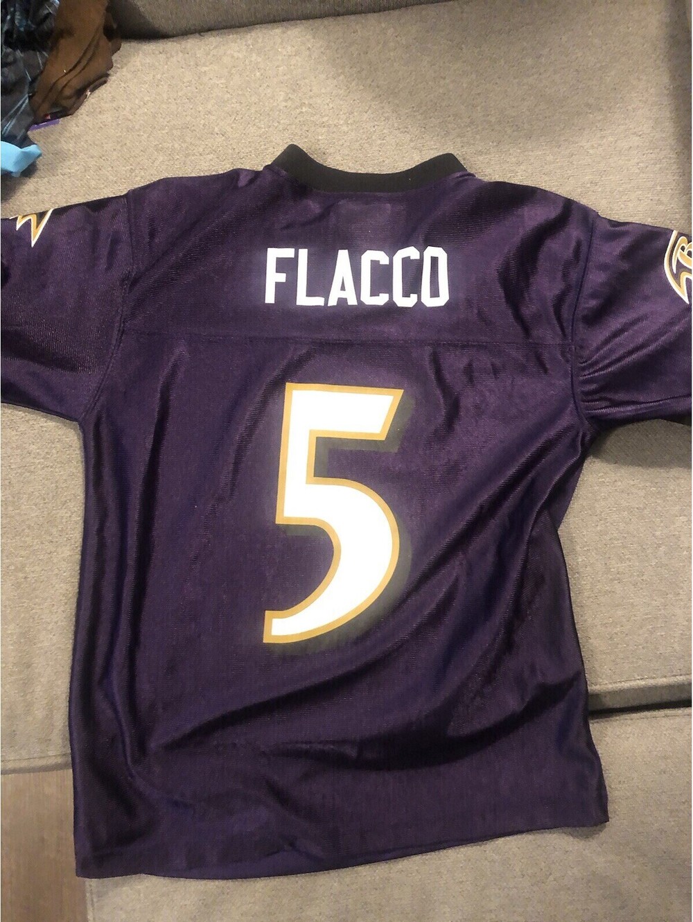 Joe Flacco Youth Large Ravens Jersey